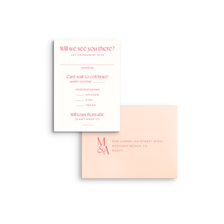 Isla Mail-In RSVP Card & Envelope
