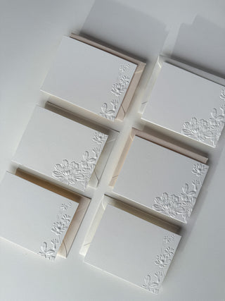 Bloom Sculpt Emboss Notecard Set