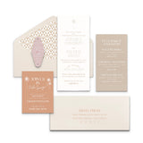 Twin Palms Invitation & Envelope
