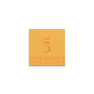 Twin Palms Collection Table Numbers