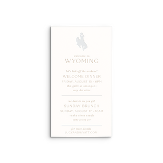 Wyoming Details Insert Card