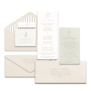 Wyoming Invitation & Envelope